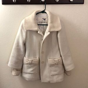Ivory anthropology thick winter coat